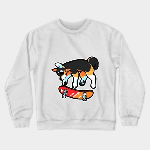 Rad Puppy Crewneck Sweatshirt by arkay9